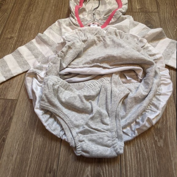 [KIDS 2/$30] NWT Baby Girl (6-12M) - OLD NAVY 2pcs. Hooded Bubble Dress Set - Picture 4 of 6